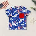thumbnail image 5 of EnJoCho Toddler Baby Boy 4th Of July Outfit Star Matching USA Short Sleeve Shirt July Fourth Shorts Set Boys Summer Clothes Toddler Boy Patriotic Red White Blue Short Sets for July 4th, 5 of 9