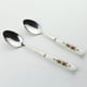 thumbnail image 1 of Twowood Hogar 5 PCS Cocina Utensilio Sopa Soup Spoons Rose Cerámica Mango Cuchara de acero inoxidable Conjunto Twowood 22578, 1 of 7