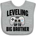 thumbnail image 3 of Inktastic Leveling Up to Big Brother Boys Baby Bib, 3 of 4