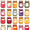 Colorful Jam Jars, variant on Yayeee Napkin Holder for Table Kitchen Paper Tissue Organization, Purple Jam Jars