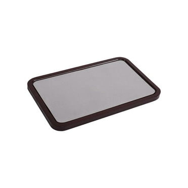KLKCMS Jewelry Display Tray Empty Plate Flat Wooden Jewelry Storage Tray Jewelry Holder Gray