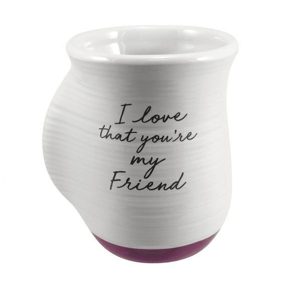 I Love That You're My Friend Mug, White And Pink