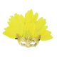 thumbnail image 5 of Máscara de plumas artificiales de media cara, accesorio de moda para fiesta de disfraces de cosplay Oro, 5 of 8