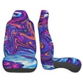 thumbnail image 3 of Vsdgher Swirl Print Blue Purple Automotive Seat Covers for Cars Trucks and SUVs – Car Seat Covers for Truck Seat Protectors Set of 2, 3 of 7