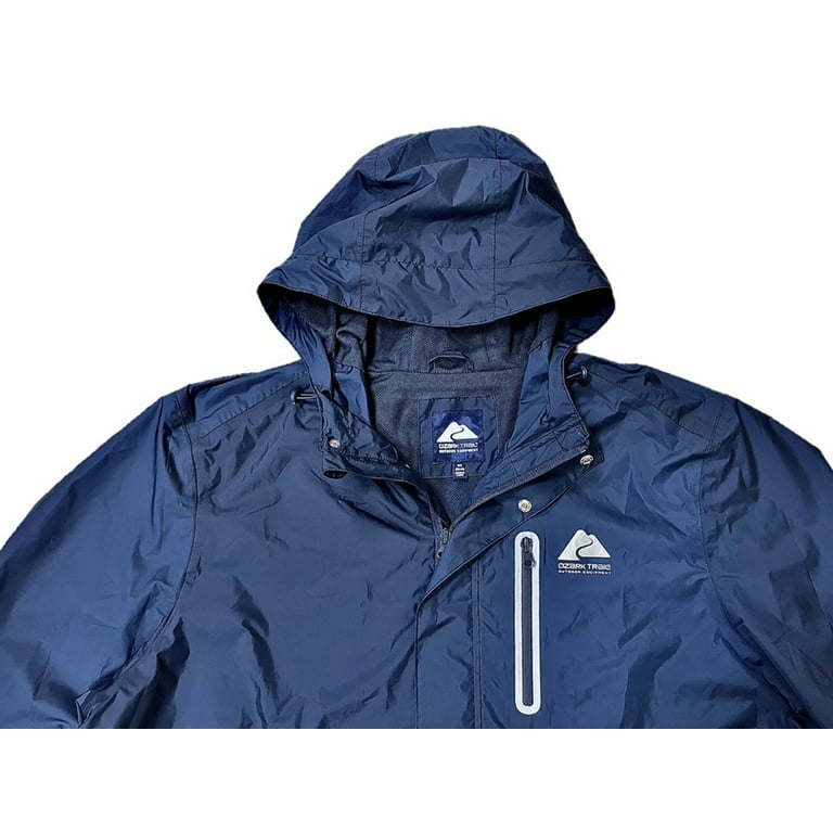 Adult Breathable Rain Jacket,Ozark Trail,Unisex,Set-in Long Sleeve, Clothing Size: M/L (38-44),Polyester Rain Jacket,Men's & Women's, Adult Unisex