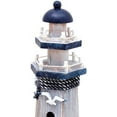 thumbnail image 5 of Wooden Lighthouse Nautical Bathroom Decor Lighthouse Figurines Decorative Lighthouse Indoor Table Centerpieces Beach Theme Home Decor, 5 of 7