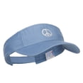 thumbnail image 4 of Peace Symbol Embroidered Washed Visor - Lt Blue OSFM, 4 of 5