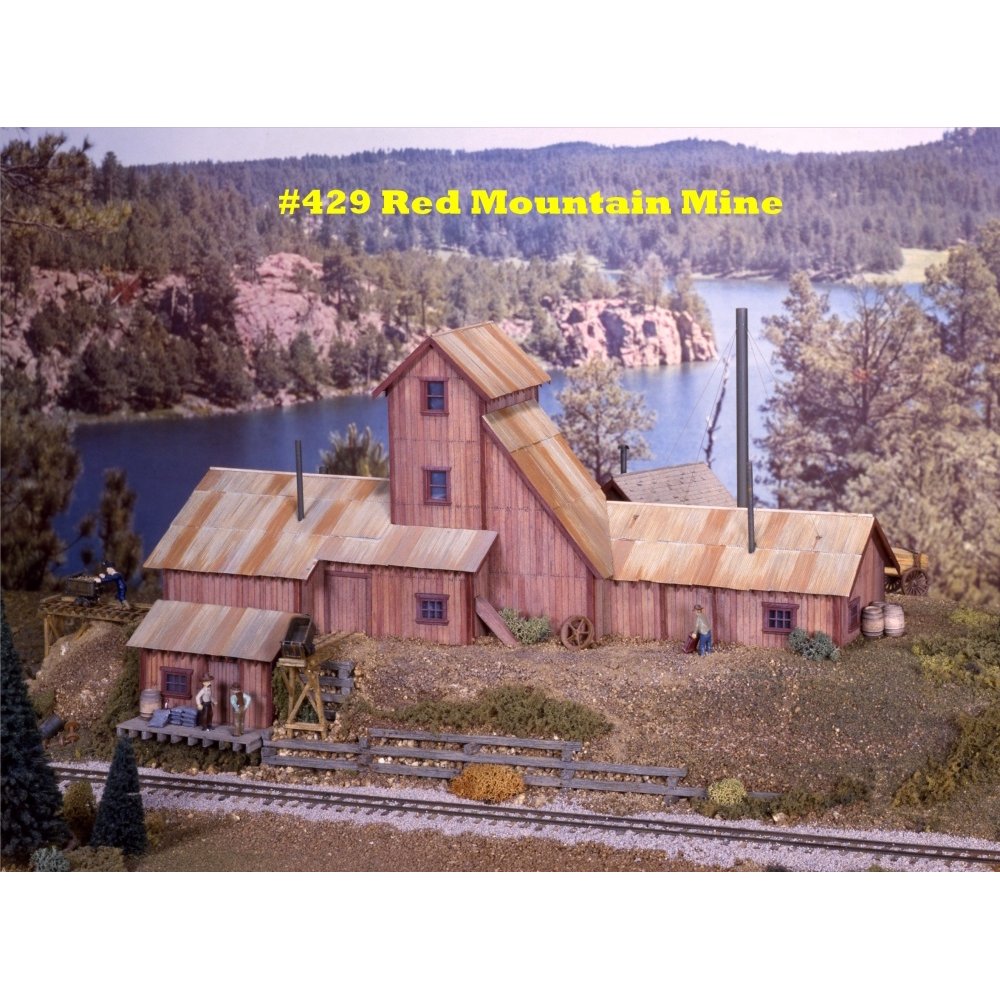 Campbell Scale Models 429 HO Red Mountain Mine Building Kit Walmart