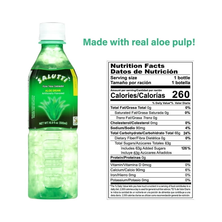 (Pack Of 20) Salutti Water Aloe 16.9 Fo