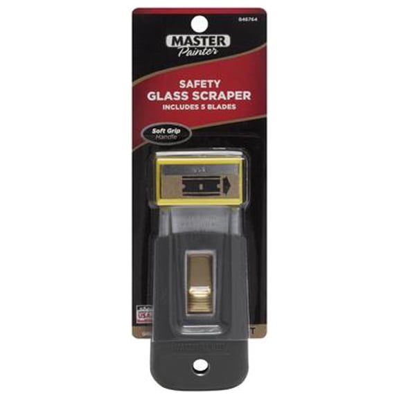 Master Painter SGS Soft Grip Safety Glass Scraper - Quantity 10