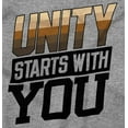 thumbnail image 2 of Unity Starts With You Social Justice Womens Slim Fit Graphic Tee Brisco Brands S, 2 of 5