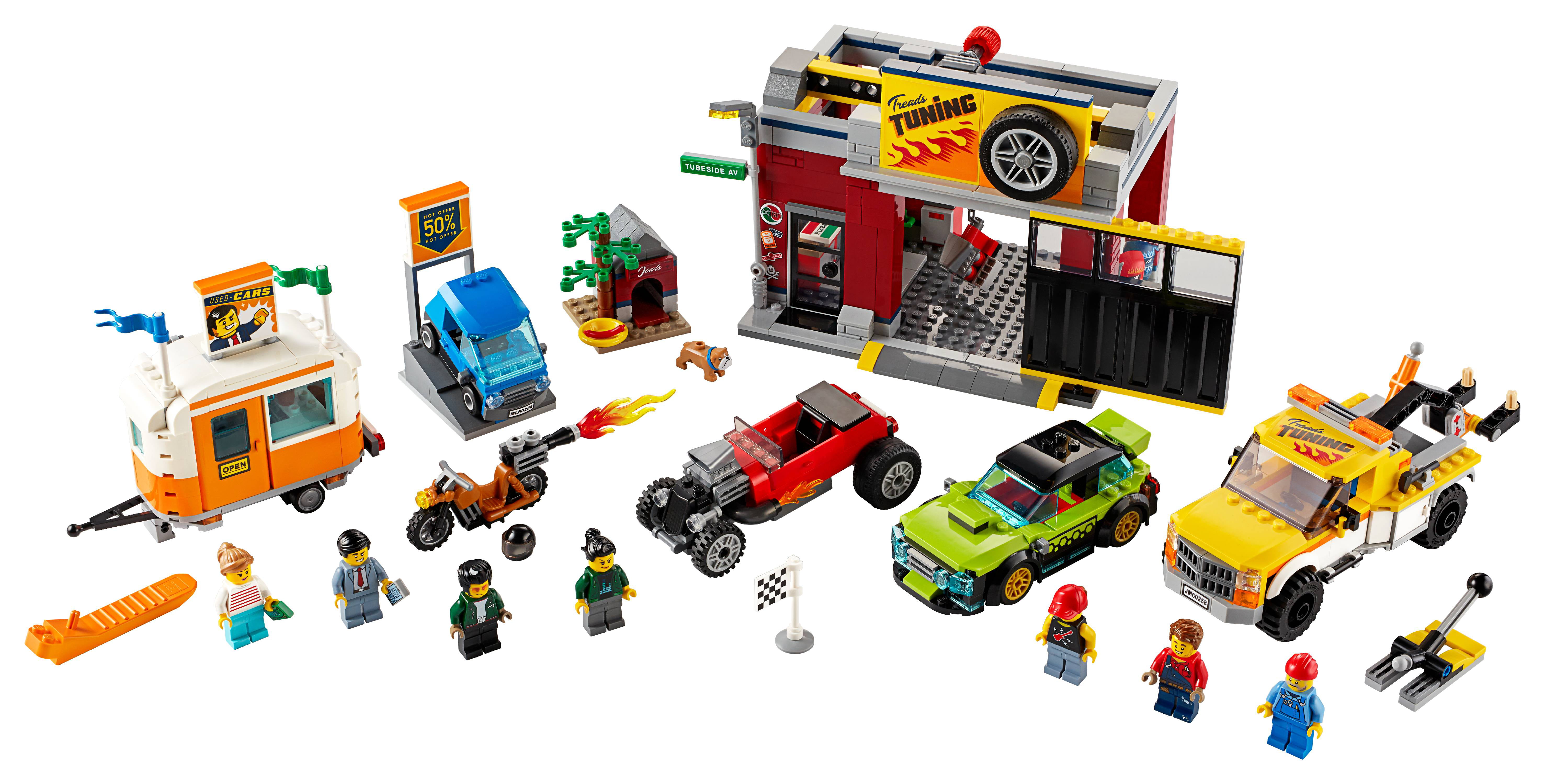 Lego City Tuning Workshop Toy Car Garage 60258, Cool Vehicle Building Set  For Kids (897 Pieces) - Walmart.Com