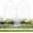 White, variant on Garden Fence - 17 in(H) x 10.56ft(L) Arched Metal Fence Panel No Dig Fence, Ground Stake Animal Barrier Fence for Dog, Flower Bed Edging Wire Border Panel Fencing for Yard Patio Outdoor Decor