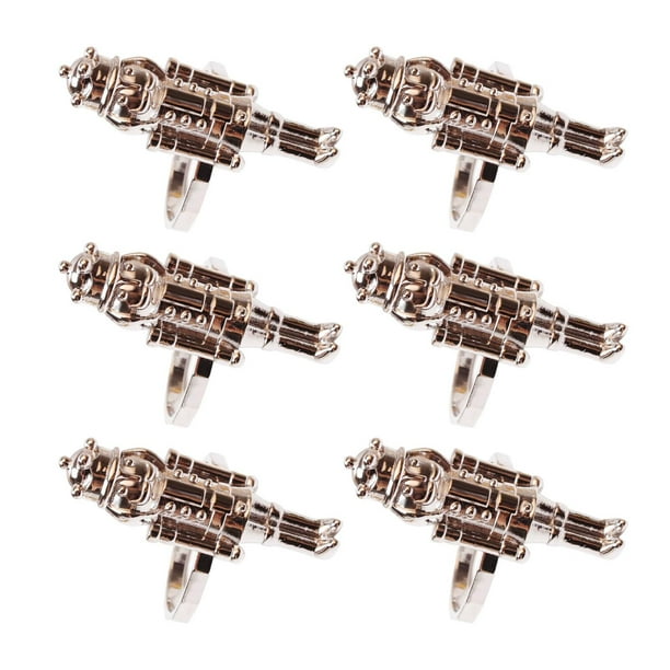 Paquete de 6 servilletas de Cascanueces Macarena Cena Decoración Plata