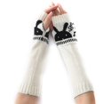 thumbnail image 1 of Winter Arm Sleeves Rabbit Cute Elastic Unisex Thumb Hole Arm Warmers Arm Covers, 1 of 10