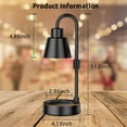 thumbnail image 3 of Candle Warmer Lamp Timer, Dimmable Adjustable Height Wax Melt for Scented Candles, Compatible with Different Height Jar Candles, Safe and efficient, 3 of 7