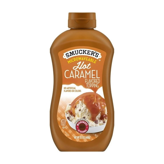 Smucker's Microwaveable Hot Caramel Topping 15.5 oz (Pack of 17)