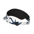 thumbnail image 3 of Easygdp Navy Blue Anchor Stretchy Visor - Unisex Visor Hat for Men and Women, UPF 50 Sun Protection Visor, Ultra-Light, 3 of 8
