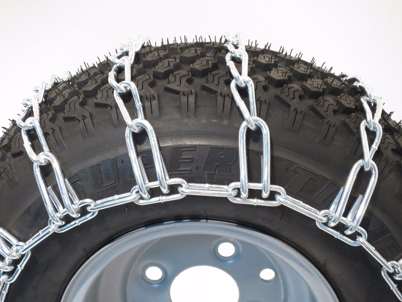 The ROP Shop | Pair 2 Link Tire Chains 18x8.5x8 For Simplicty Lawn Mower Garden Tractor Rider. TRS Part Number: 100149 - image 2 of 5