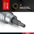 thumbnail image 3 of Teng Tools TX40 1/4 Inch Drive Metric Torx TX Chrome Vanadium Socket | Mechanic Tool | Hand Tool - M141240T-C, 3 of 7
