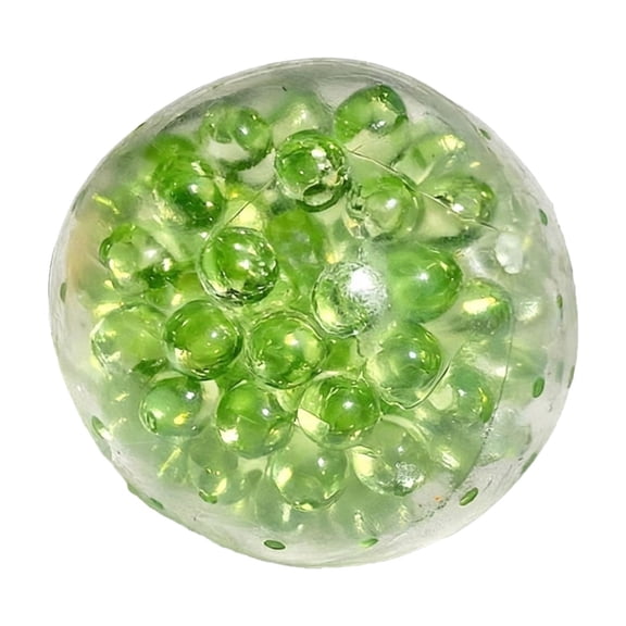 2026 new Stress Ball Squishy, Silicone Sensory Fidget, 3 in Round, Clear Green, Crunchy Stress Ball, Fidget toys Adults Anxiety, Adhd Fidget toys Adults, 1 Pc