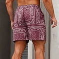thumbnail image 3 of Casual Shorts for Men 2026 Summer Lightweight Elastic Waist Relaxed Fit Paisley Print Beach Shorts with Pockets, 3 of 8
