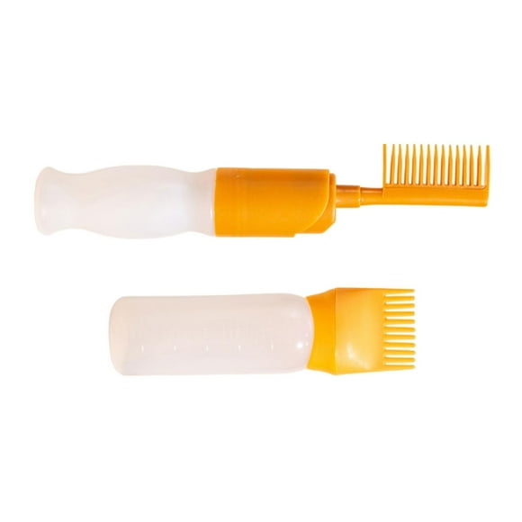 2 botellas de aceite para el cabello Salvador Peine de tinte para el cabello 120ml Amarillo