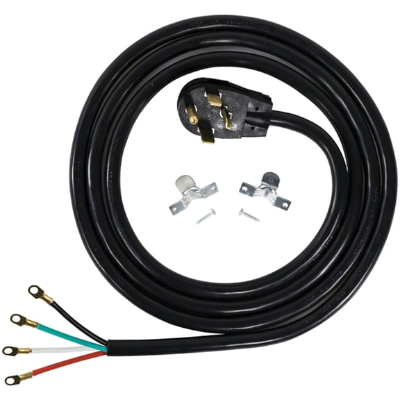 Certified Appliance Accessories 90-2028 4-Wire Closed-Eyelet 30-Amp Dryer Cord, 10ft