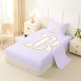 thumbnail image 2 of Erosebridal Initial B Twin Sheet Sets for Kid, Fashion Abstract Line Bedding, 3 Pieces, 2 of 5