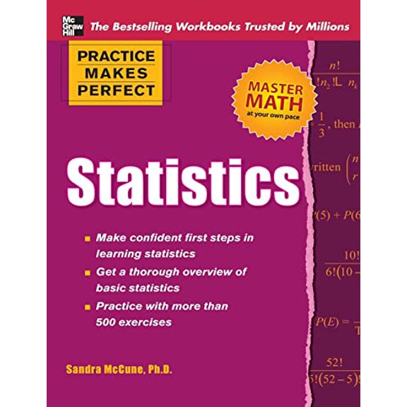 Pre-Owned Practice Makes Perfect Statistics, 9780071638180, 0071638180, Paperback, 1 edition