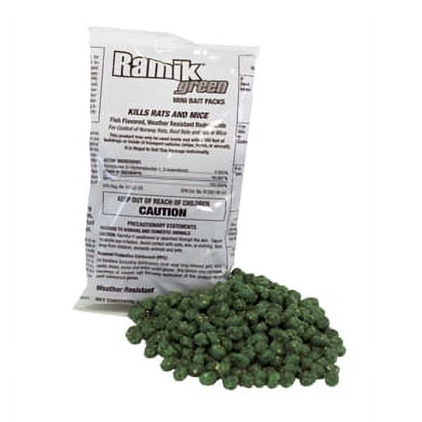Ramik Green Bait Packs 1/2 in 16 x 4 oz Bait Packs, 4 lb Pouch