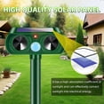 thumbnail image 6 of 4 Pack Solar Ultrasonic Animal Repellent Outdoor,Waterproof Pro Animal Repeller Deterrent Devices with Motion Detector for Garden Yard Farm, 6 of 9
