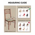 thumbnail image 3 of Sage Green Floral Chair Seat Covers for Dining Room Stretch Chair Seat Covers Set of 4, Spring Flowers Leaves Farmhouse Chair Seat Protector Cushion Slipcovers for Kitchen Restaurant Office, 3 of 6