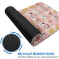 thumbnail image 6 of Long Mouse Pads for Desk,Pink Checkered Cow Pattern Desk Mats on Top Of Desks, Desk Mouse Pad Extra Large with 3mm Non-Slip Base and Stitched Edge for Gaming,Office,Work,Home 31.5"x11.8", 6 of 6