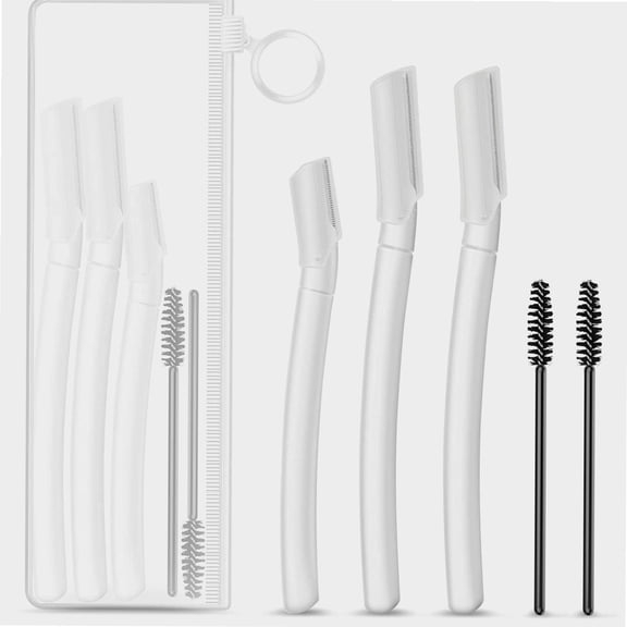 Eyebrow Razor, Facial Hair Shave Removal Razors, Multipurpose Exfoliating Dermaplaning Tool for Women face, Peach Fuzz, Leaving Soft Skin without Any Scratching