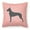 Pink, variant on Carolines Treasures BB3875PW1818 Great Dane Checkerboard Green Fabric Decorative Pillow