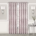 thumbnail image 3 of Simple Elegance by Ben&Jonah Floral Bliss Rod Pocket Window Curtain Panel - 52"W x 84"L - Blush, 3 of 5