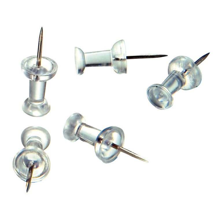 Push Pins Clear Thumb Tacks Steel Point Standard - Temu