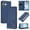 Dark Blue, variant on For Apple iPhone 17e / iPhone 16e 6.1" 【RFID Blocking 】Protective Purse Case Double Butterfly Strong Magnetic Attachment/Closure, Card Slots/Pocket, PU Leather Flip Wallet Case,Violet