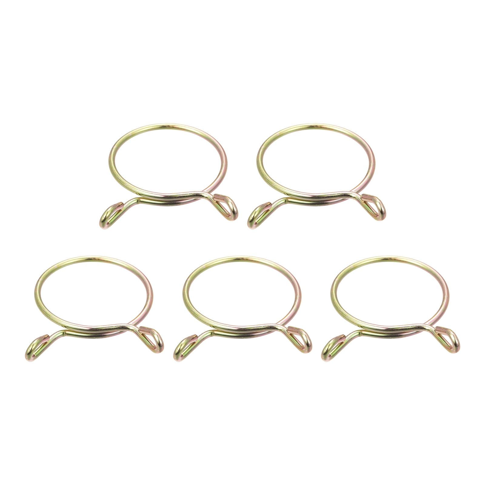 Fuel Line Hose Clips, 5 Pack 30mm 65Mn Steel Single Wire Tubing Spring