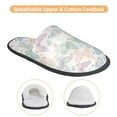 thumbnail image 3 of KLL Colorful Butterfly Slippers for Women Men House Slip on Indoor Outdoor Bedroom Furry Fleece Lined Ladies Comfy Anti-Skid Rubber Hard Sole-Large, 3 of 8