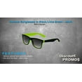 thumbnail image 2 of Monaco Sunglasses Set of 10, Bulk Pack - Reusable, Perfect for Party, Beach, Pool, Outdoor Events - Black Lime Green, 2 of 8