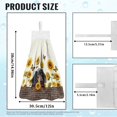 thumbnail image 7 of ZIATUBLE Dachshund Hand Drying Towels Sunflower Kitchen Hand Towels Butterfly Hand Towels for Bathroom Easy to Clean Hanging Dual-Purpose Hand Towel Lightweight Dish Cloths Towel, 7 of 7