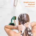 thumbnail image 4 of Shower Head Holder Bathroom Wall Punch Stand Rack Replacement Free Bracket Flexible Self Adhesive Plastic Moisture-proof Sprayer Stand with Hanger Gray, 4 of 8