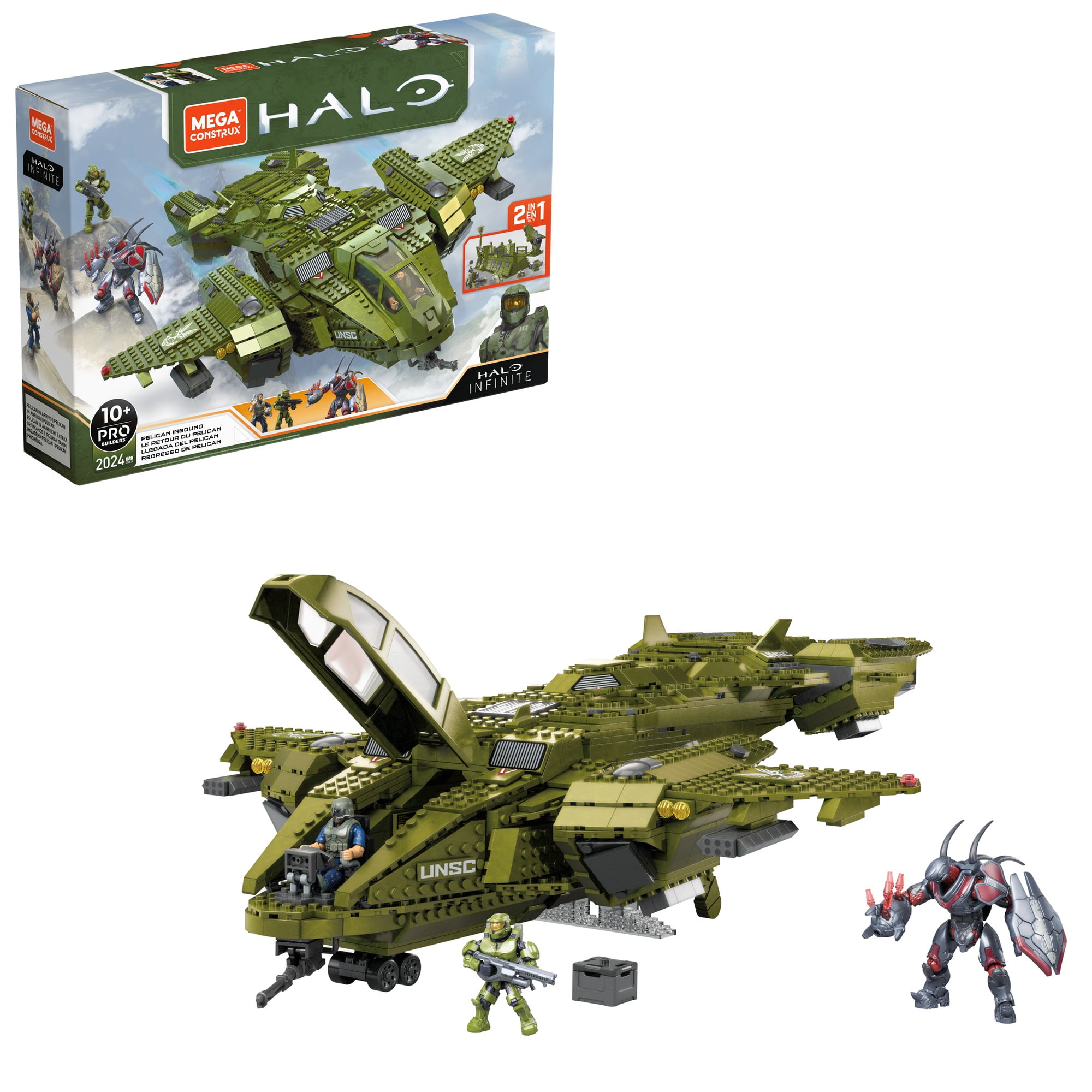 Mega Construx Halo Infinite Pelican Inbound Building Block Toy for Ages