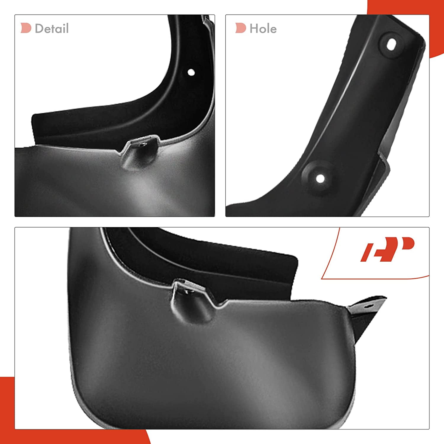 A-Premium Splash Guards Mud Flaps Mudflaps for Lexus RX350 RX450h 2010-2015 4-PC Set