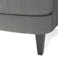 thumbnail image 4 of Yesfashion Accent Chair with Ottoman, Nailhead Trim Barrel Chair And Footrest, Comfy Button Tufted Armchair And Footstool for Living Room Bedroom Reading Room, 4 of 10