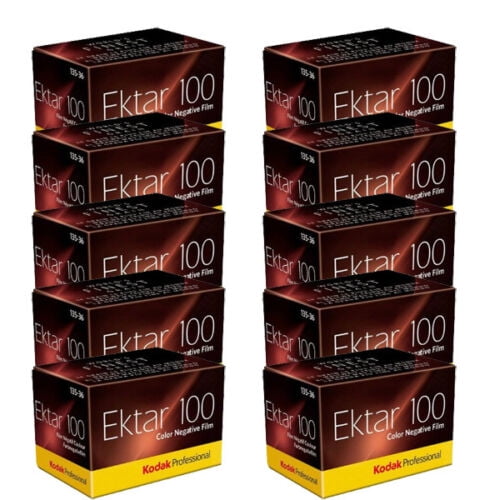 10 Rolls Kodak Ektar 100 Color Negative Print 35mm Film 36 exp.