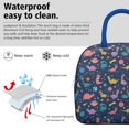 thumbnail image 3 of Womens Colorful Dinosaurs Space Pattern Lunch Box for Work,Insulated Lunch Bag for Women,Loncheras Para Mujer,Leakproof Adult Lunch Bag for Work,Beach,Travel,Picnic,Camping, 3 of 7