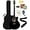 Black w/ Hard Case, variant on Jasmine S34C NEX Orchestra-Style Cutaway Acoustic Guitar - Sunburst w/ Gig Bag